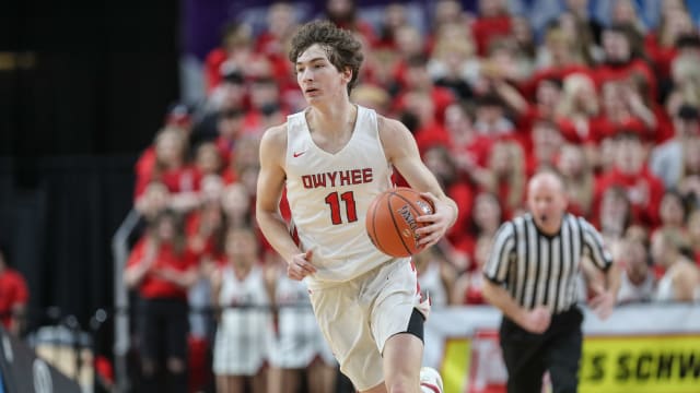 Meridian Owyhee Idaho boys basketball state playoffs orr 202331